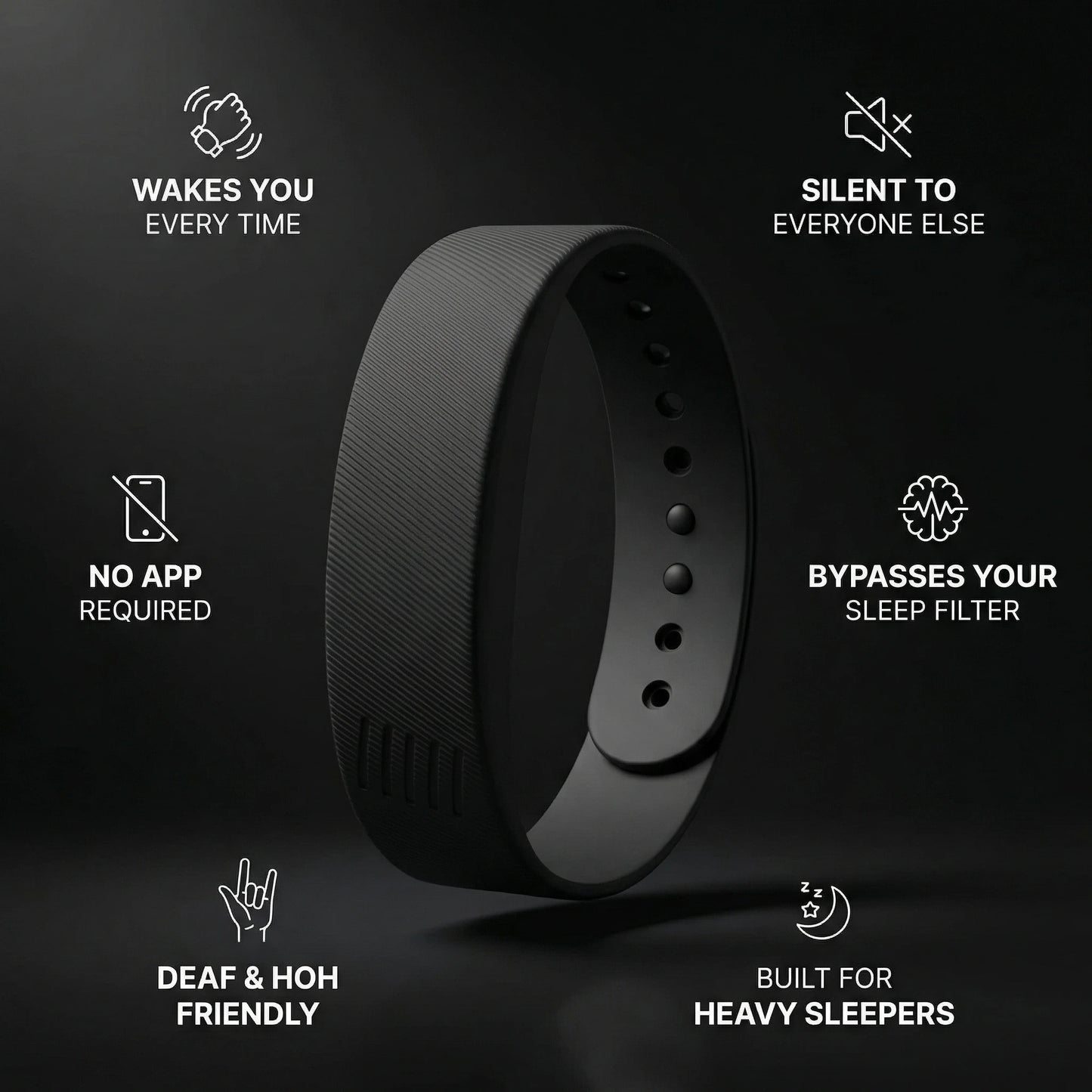 Stir Band - Smart Silent Alarm Band for Deaf & HoH