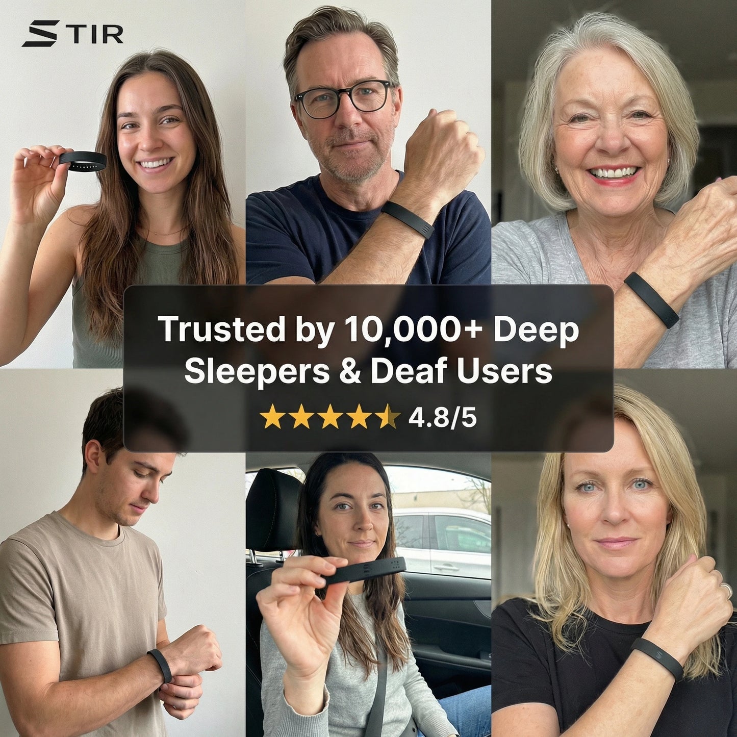 Stir Band - Smart Silent Alarm Band for Deaf & HoH