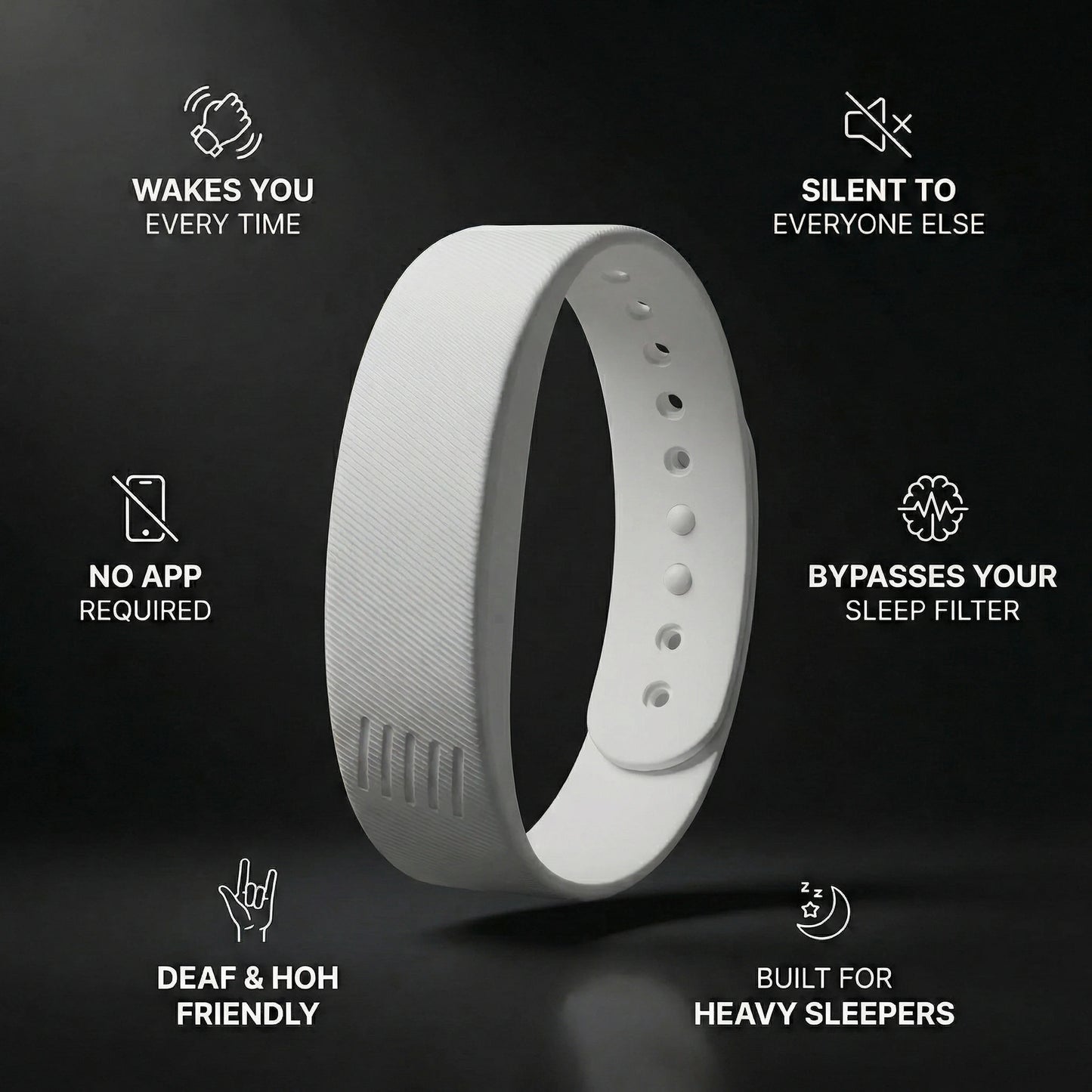 Stir Band - Smart Silent Alarm Band for Deaf & HoH